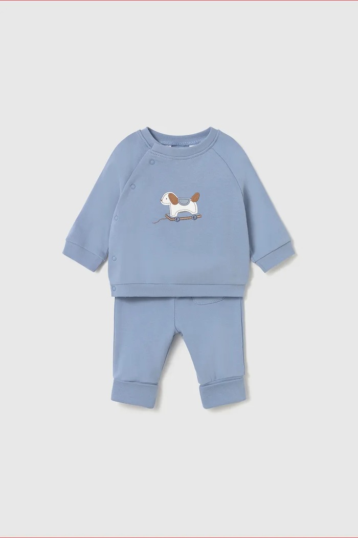 Mayoral Newborn σετ φόρμας βρεφικό βαμβακερό με ελαστάν 2664.1B.Newborn.9BY2 μπλε AW26