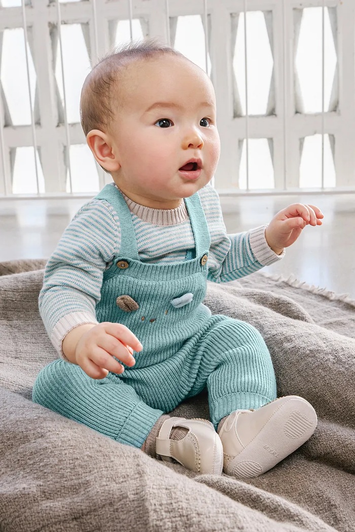 Mayoral Newborn трикотажный комплект для младенцев из хлопка бирюзовый 2603.1F.Newborn.9BY2