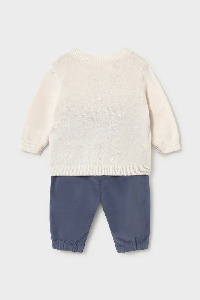 Mayoral Newborn komplet za svaki dan za bebe od pamuka 2533.1M.Newborn.9BY2 mornarsko plava AW26