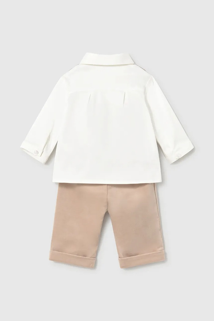 Mayoral Newborn komplet za bebe s pamukom 2524.1K.Newborn.9BY2 bež AW26
