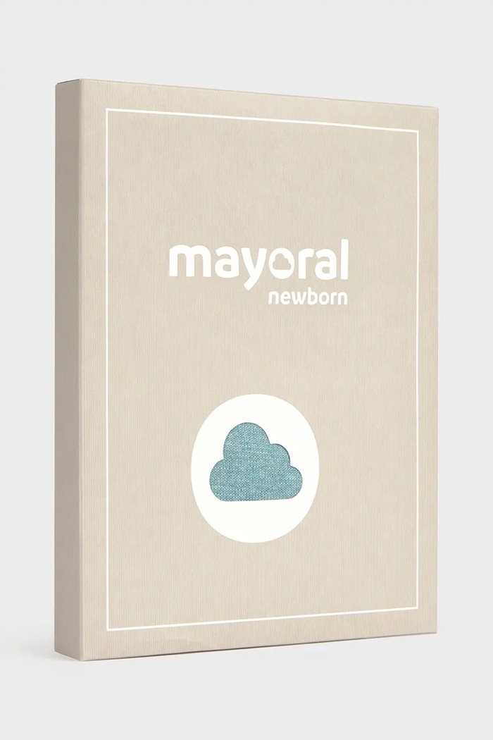 Mayoral Newborn súprava dojčenská bavlnená tyrkysová 2523.1F.Newborn.9BY2