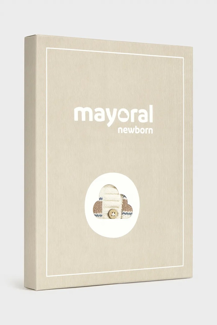 Mayoral Newborn Komplet niemowlęcy z bawełną 2522.1E.Newborn.9BY2 beżowy AW26