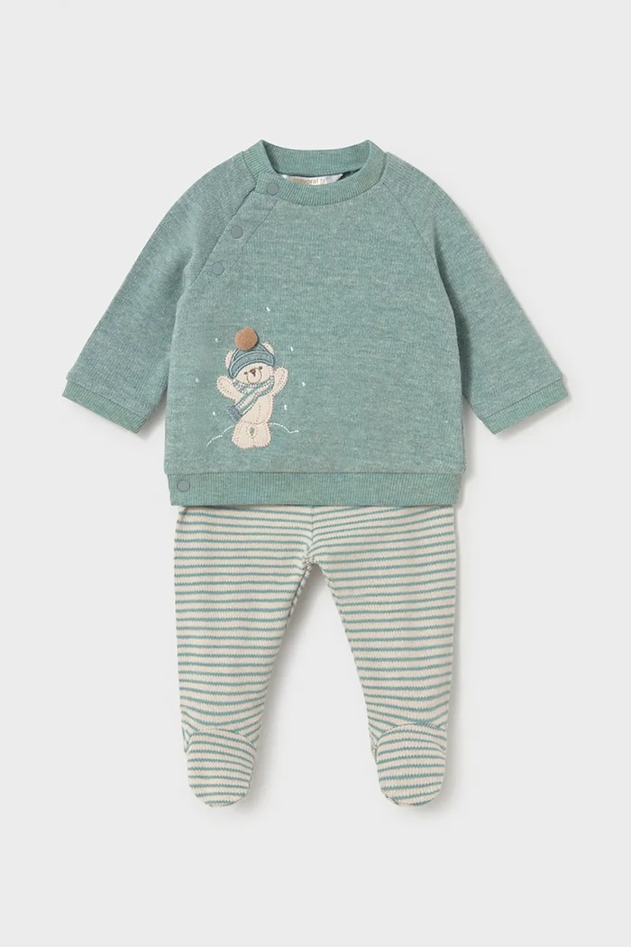 Mayoral Newborn Комплект для младенцев с хлопком бирюзовый 2519.1F.Newborn.9BY2