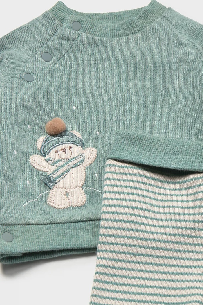 Мальчик Mayoral Newborn Комплект для младенцев с хлопком 2519.1F.Newborn.9BY2 бирюзовый
