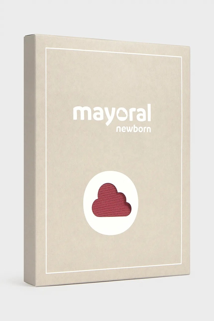 Chłopiec Mayoral Newborn Komplet codzienny niemowlęcy bawełniany 2505.1B.Newborn.9BY2 czerwony