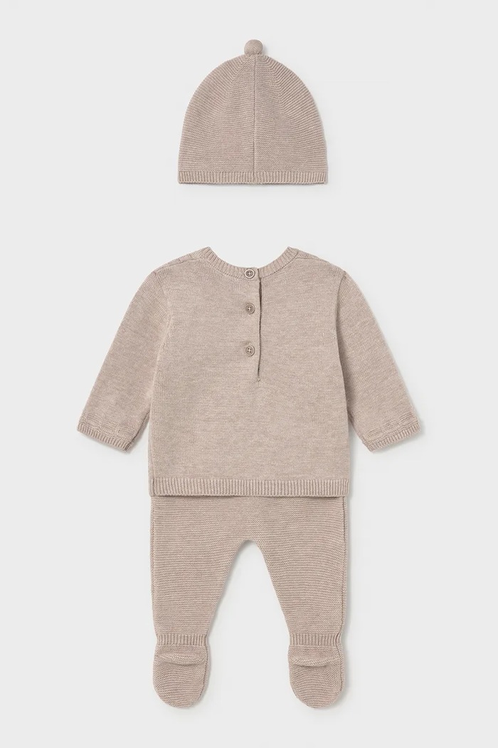Mayoral Newborn Σετ βρεφικό βαμβακερό 2503.1D.Newborn.9BY2 μπεζ AW26