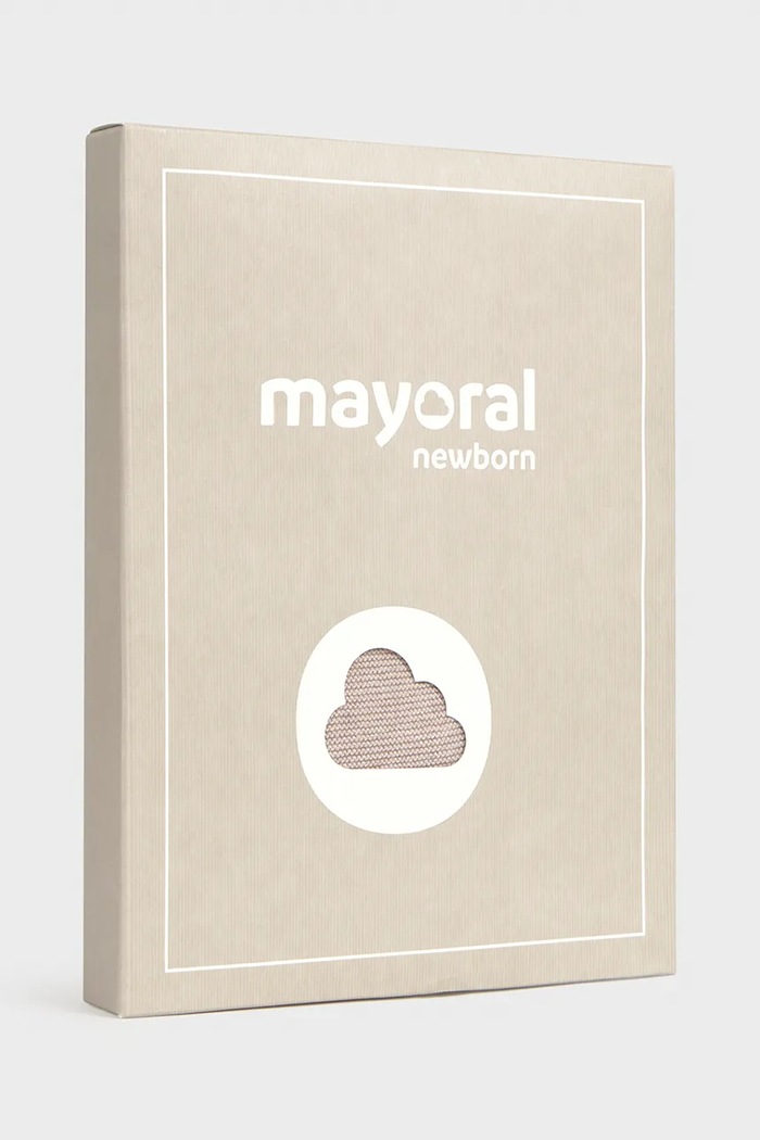 Σετ βρεφικό βαμβακερό Mayoral Newborn μπεζ 2503.1D.Newborn.9BY2