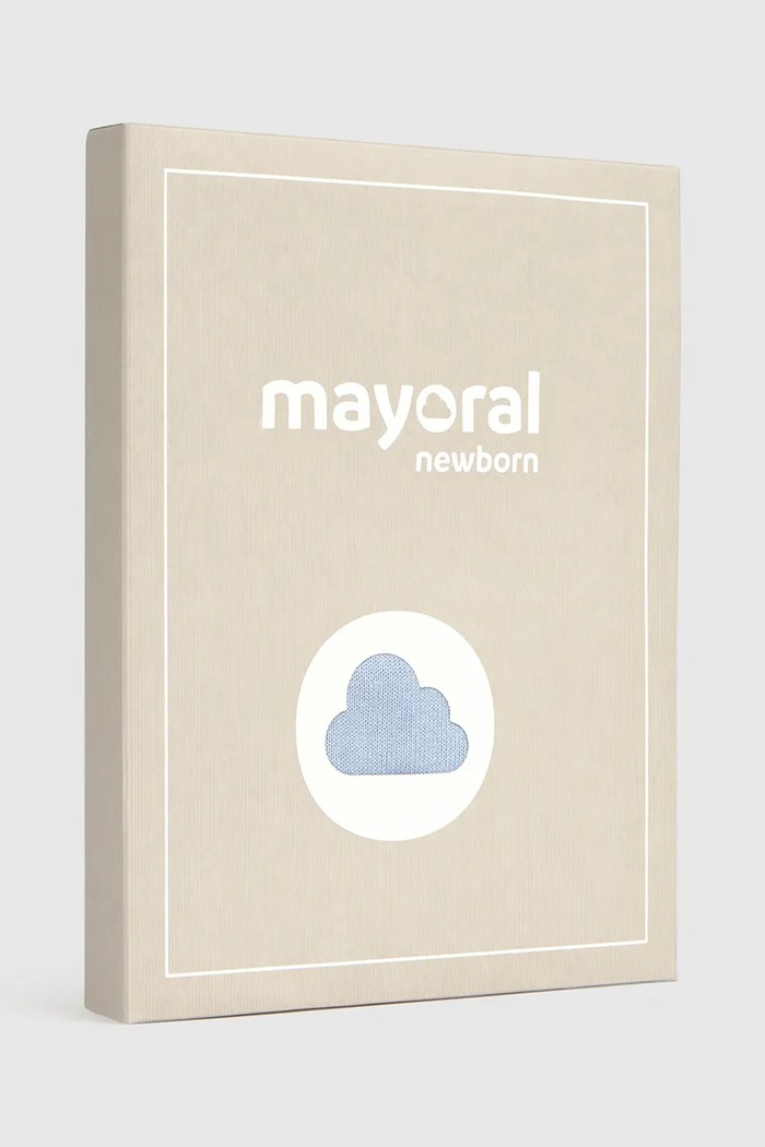 Комплект за бебе от памук Mayoral Newborn син 2502.1C.Newborn.9BY2