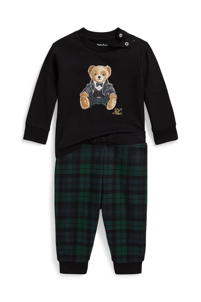 Polo Ralph Lauren Súprava dojčenská s bavlnou čierna 320B28710002