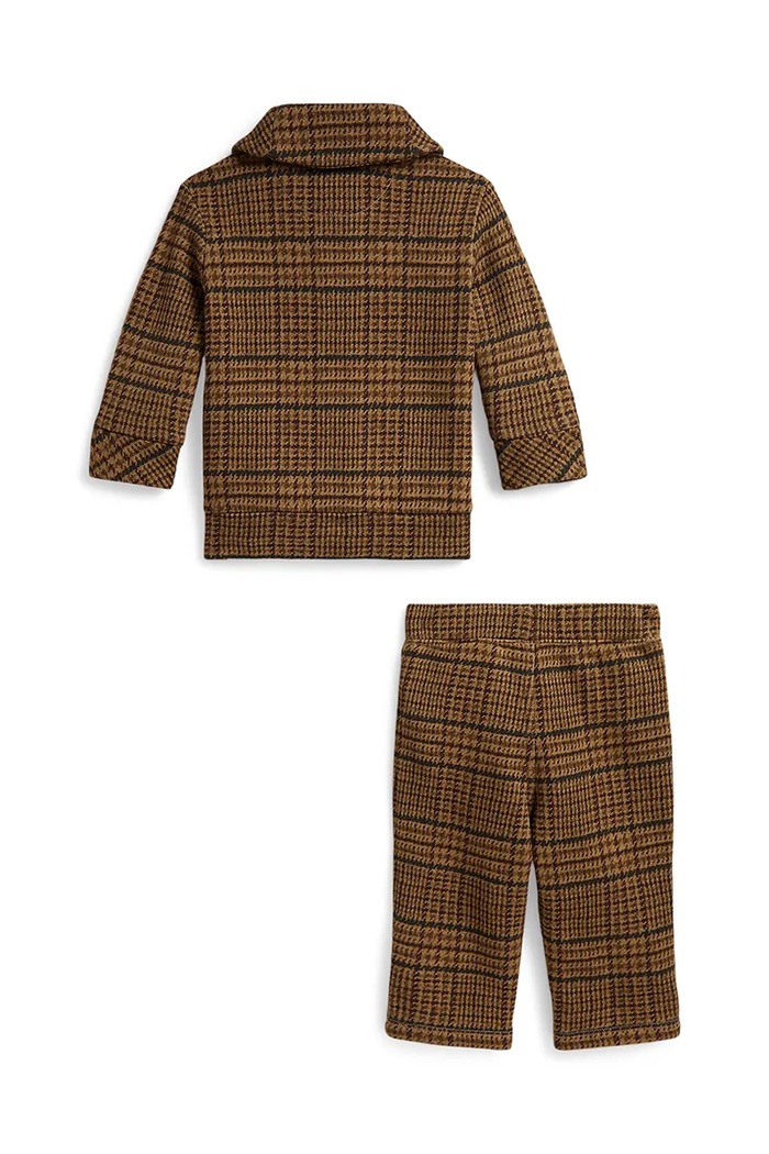 Polo Ralph Lauren komplet za svaki dan za djecu s pamukom 320B27190001 smeđa AW26