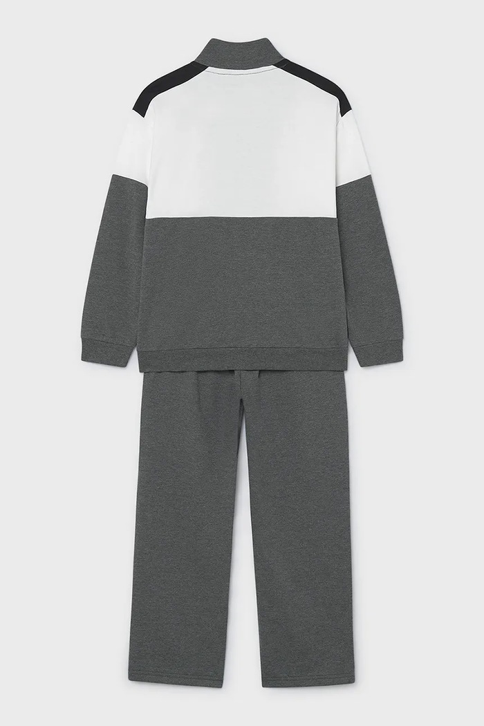 Mayoral спортен комплект анцуг за деца с памук 7855.7G.Junior.9BY2 сив AW26