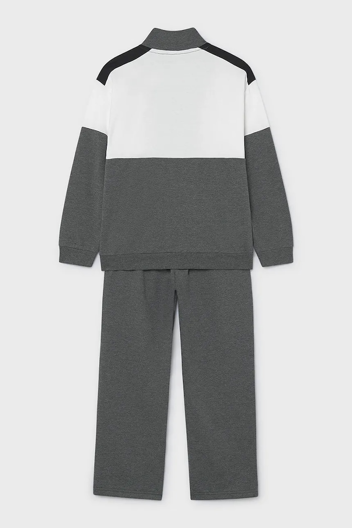 Mayoral спортен комплект анцуг за деца с памук 7855.7G.Junior.9BY2 сив AW26