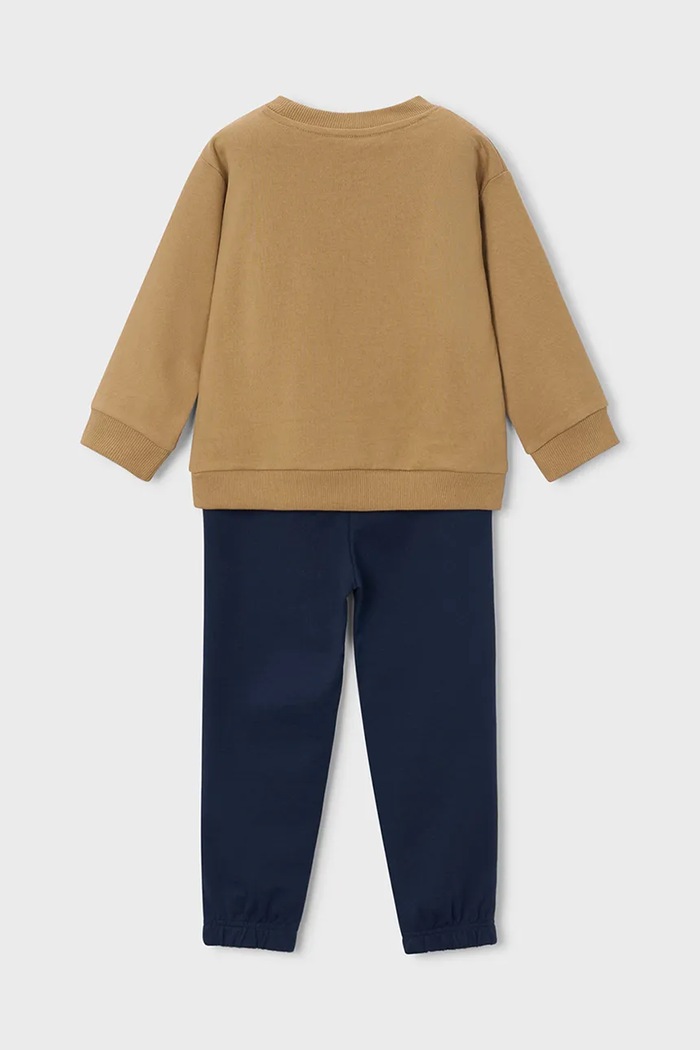 Mayoral teplákový set dětský s bavlnou 4802.5A.Mini.9BY2 hnědá AW26