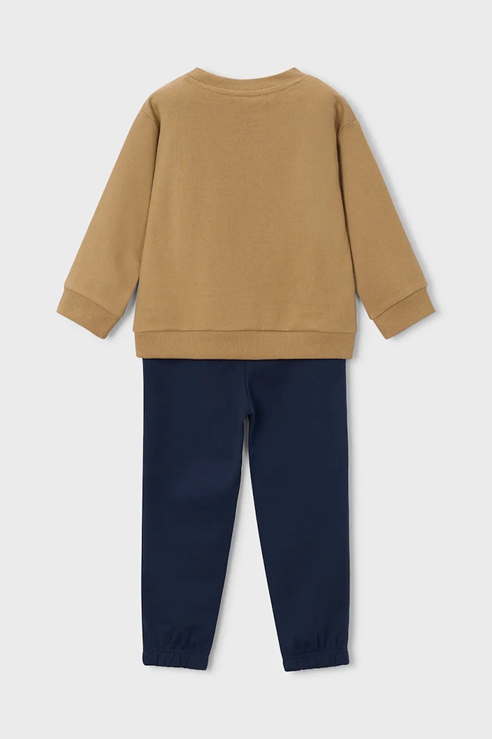 Mayoral teplákový set dětský s bavlnou 4802.5A.Mini.9BY2 hnědá AW26