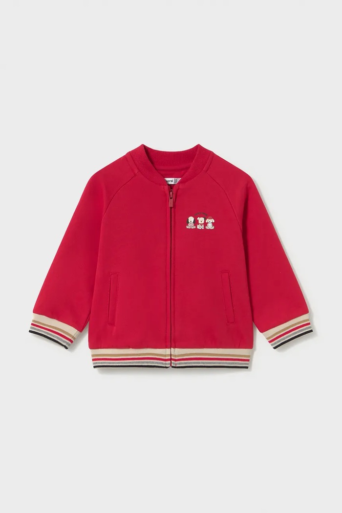 Mayoral komplet trenirka za djecu s pamukom 2835.3F.Baby.9BY2 crvena AW26
