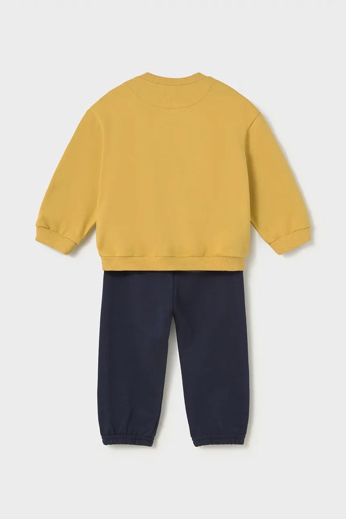 Mayoral спортен комплект анцуг за деца с памук 2833.3C.Baby.9BY2 жълт AW26