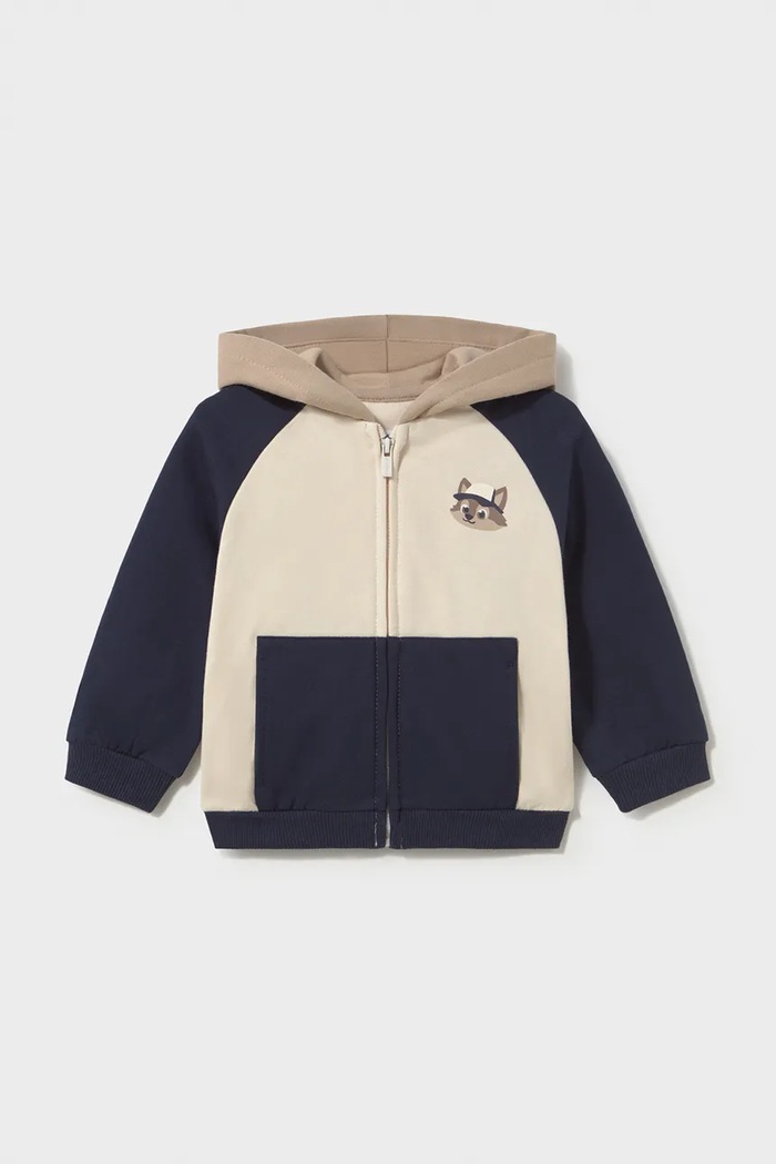 Mayoral Komplet dresowy dziecięcy z bawełną 918.3D.Baby.9BY2 granatowy AW26