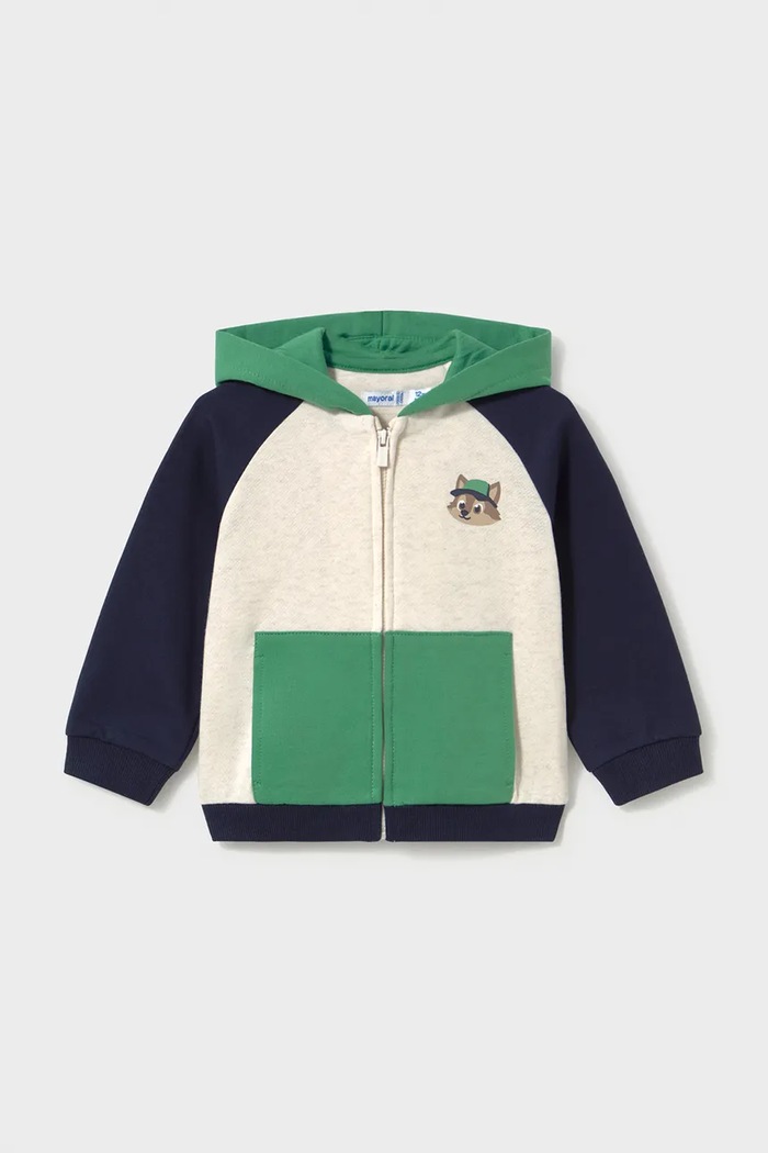 Mayoral teplákový set dětský s bavlnou 918.3D.Baby.9BY2 zelená AW26