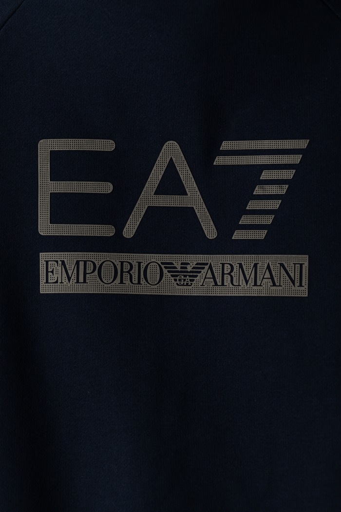 Chłopiec EA7 Emporio Armani Dres dziecięcy z bawełną 7B000360.AF10368 granatowy