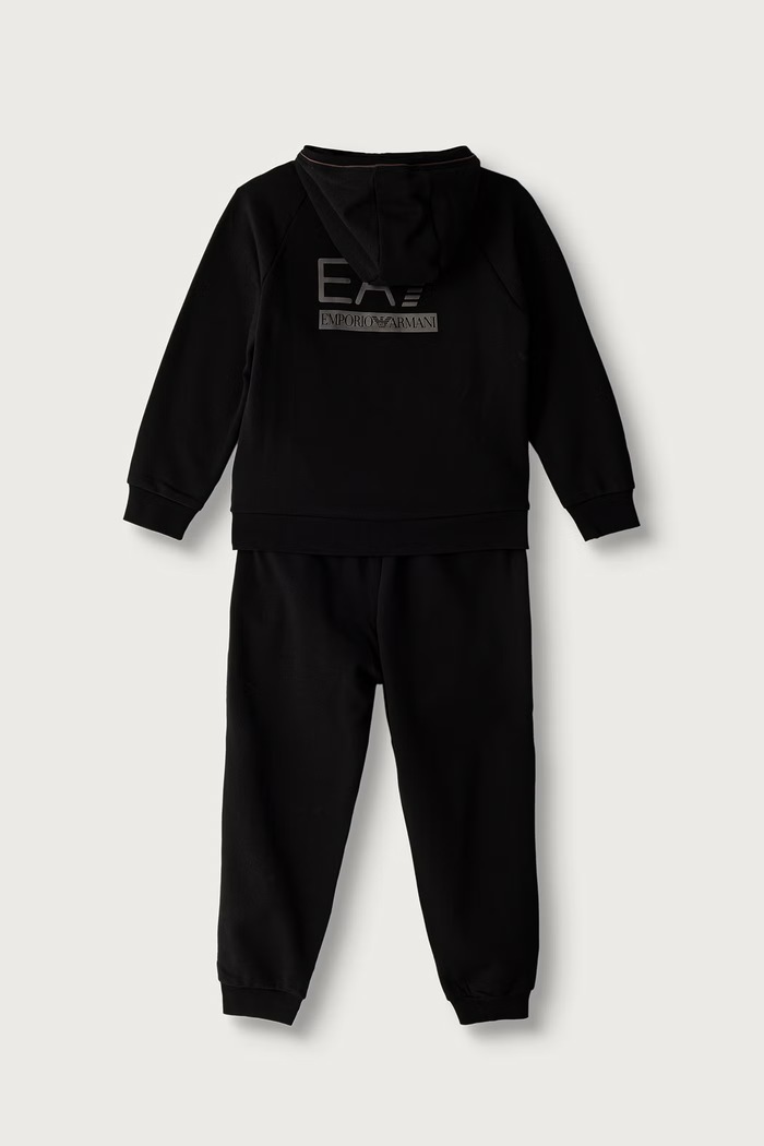 EA7 Emporio Armani Dres dziecięcy z bawełną 7B000360.AF10368 czarny AW26