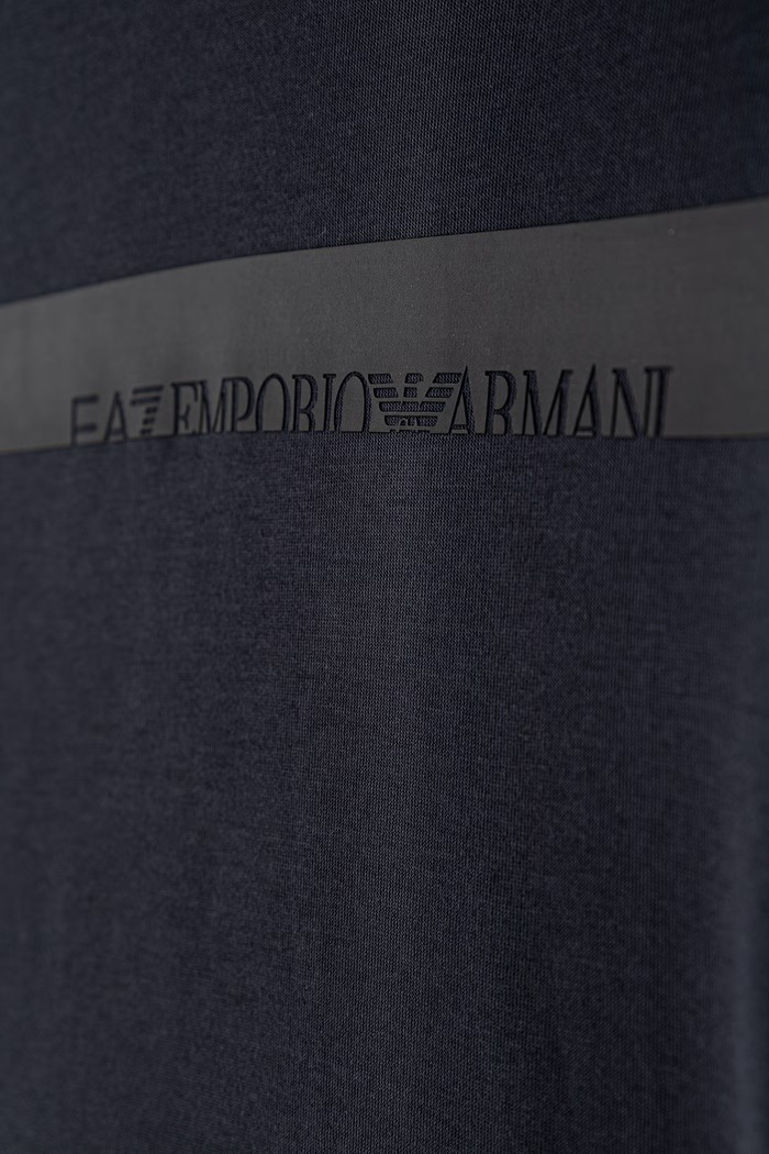 Chłopiec EA7 Emporio Armani Komplet dresowy dziecięcy z bawełną 7B000367.AF12660 granatowy