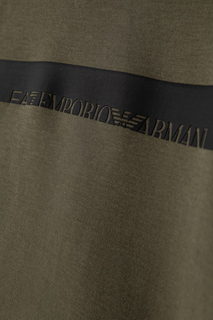 Chłopiec EA7 Emporio Armani Komplet dresowy dziecięcy z bawełną 7B000367.AF12660 zielony