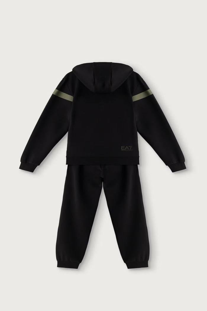 EA7 Emporio Armani Komplet dresowy dziecięcy z bawełną 7B000367.AF12660 czarny AW26