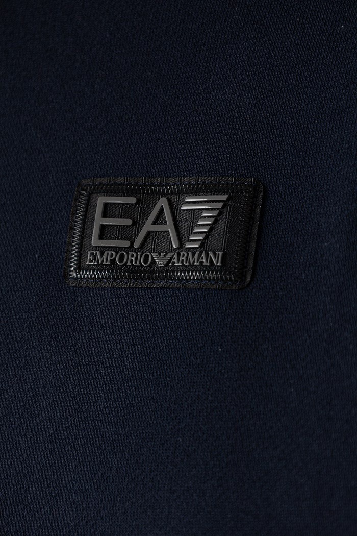 Chłopiec EA7 Emporio Armani Komplet dresowy dziecięcy z bawełną 7B000375.AF10368 granatowy