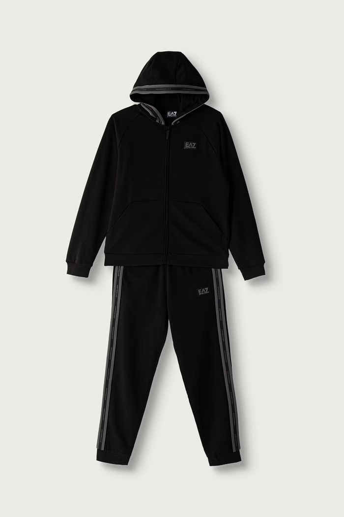 EA7 Emporio Armani komplet dresowy dziecięcy z bawełną czarny 7B000375.AF10368
