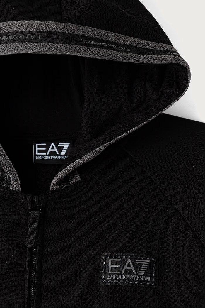 EA7 Emporio Armani komplet dresowy dziecięcy z bawełną czarny 7B000375.AF10368