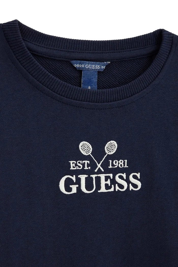 Chłopiec Guess komplet dresowy dziecięcy bawełniany L6YG02.K4058.9BY2 granatowy