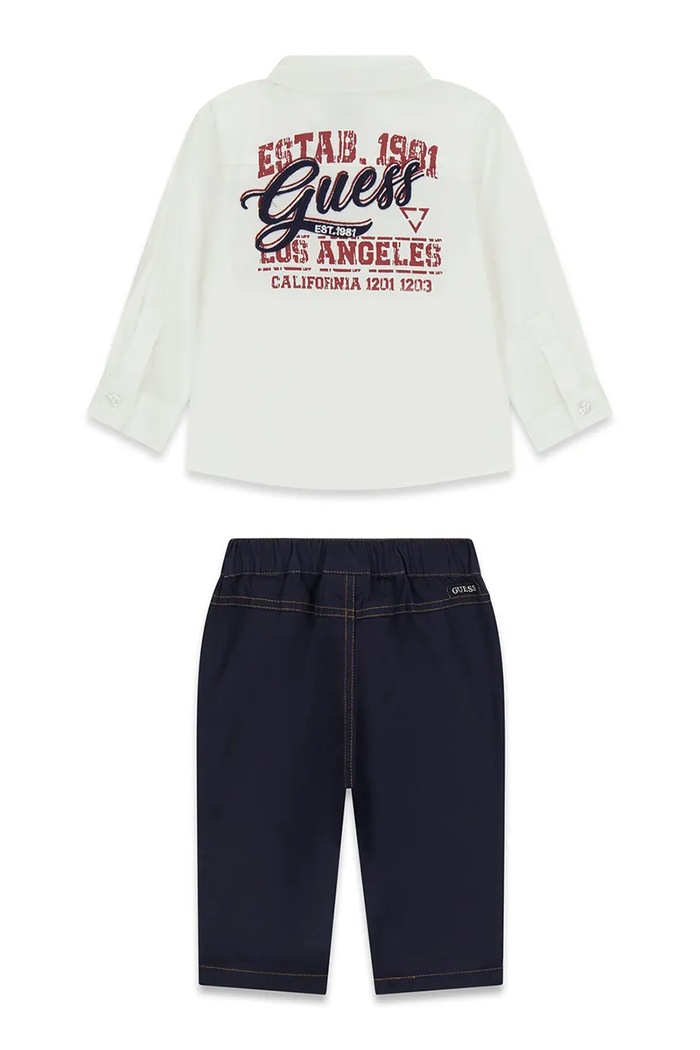 Guess komplet dziecięcy bawełniany I6YG03.W2679.9BY2 biały AW26