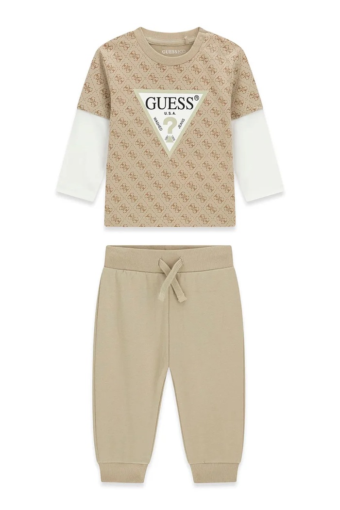 Guess každodenní set dětský bavlněný béžová I6YG01.K3964.9BY2