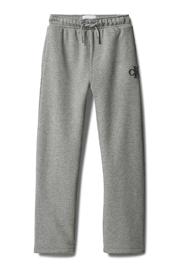 Calvin Klein Jeans spodnie dresowe dziecięce z bawełną LVCKTJC43B.128.176.9BY2 szary AW26