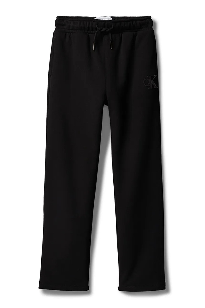 Calvin Klein Jeans spodnie dresowe dziecięce z bawełną LVCKTJC43B.128.176.9BY2 czarny AW26