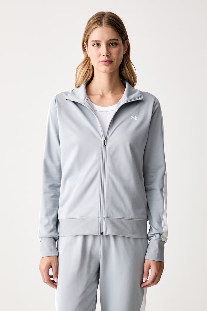Odzież Under Armour Komplet dresowy damski Tricot 1365147.012 szary