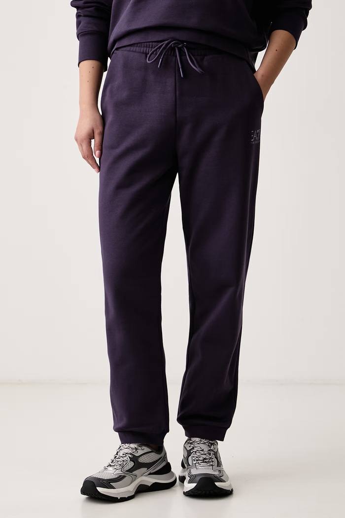 Odzież EA7 Emporio Armani Komplet dresowy damski z bawełną AF10377.7W001373 fioletowy