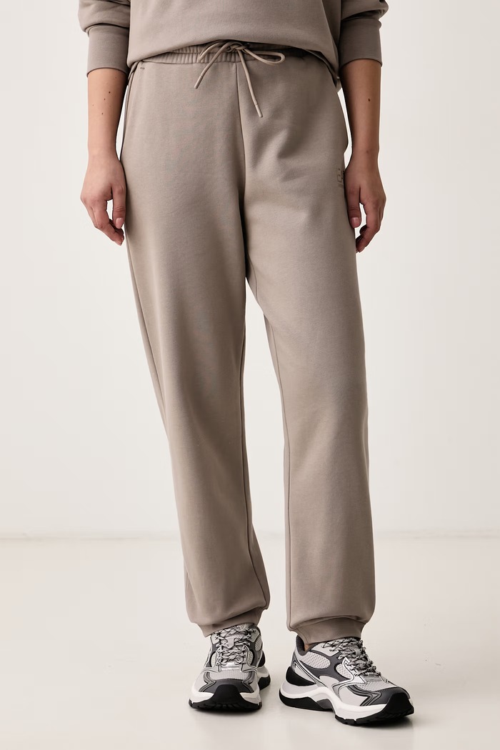 Odzież EA7 Emporio Armani Komplet dresowy damski z bawełną AF10377.7W001373 beżowy