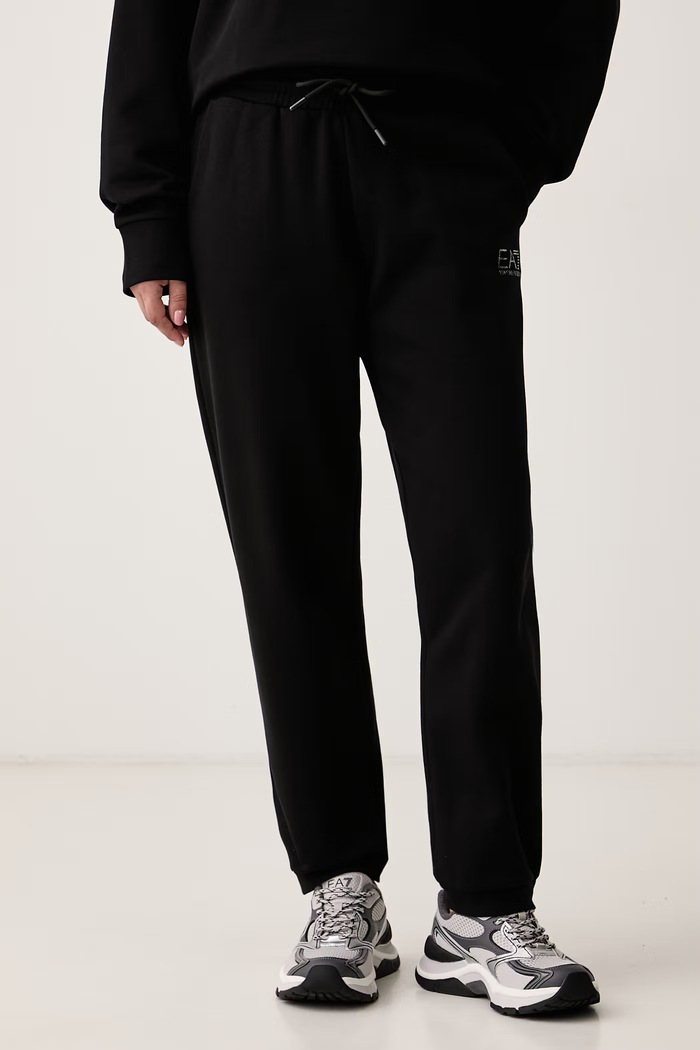 Odzież EA7 Emporio Armani Komplet dresowy damski z bawełną AF10377.7W001373 czarny