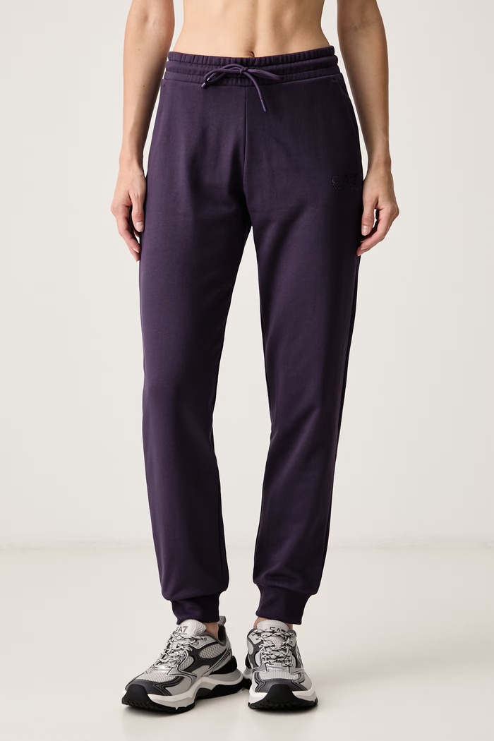 Odzież EA7 Emporio Armani dres damski z bawełną AF12473.7W001369 fioletowy