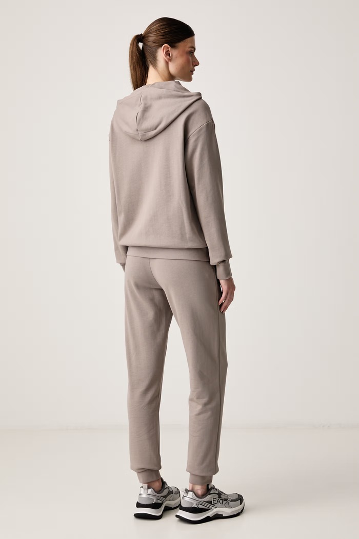 EA7 Emporio Armani dres damski z bawełną AF12473.7W001369 beżowy