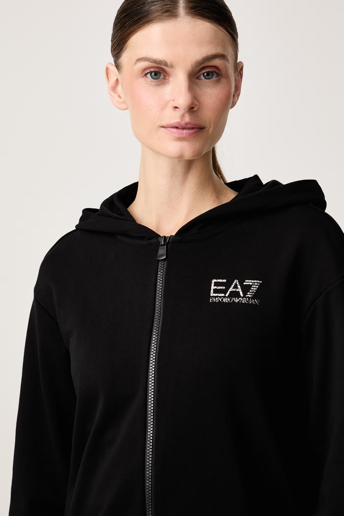 EA7 Emporio Armani dres damski z bawełną AF12473.7W001369 czarny