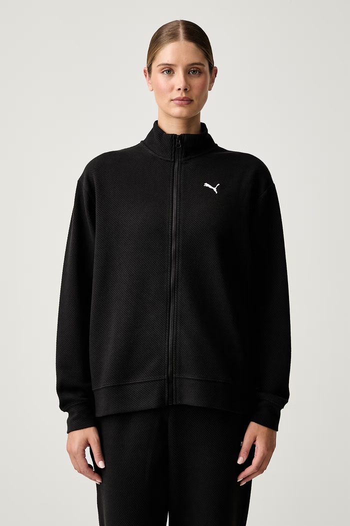 Puma komplet dresowy męski z bawełną 694001 czarny AW26