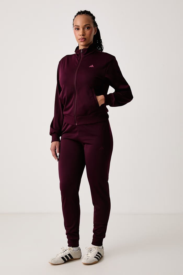 adidas Komplet dresowy damski Essentials Feelcozy KQ7582 bordowy AW26