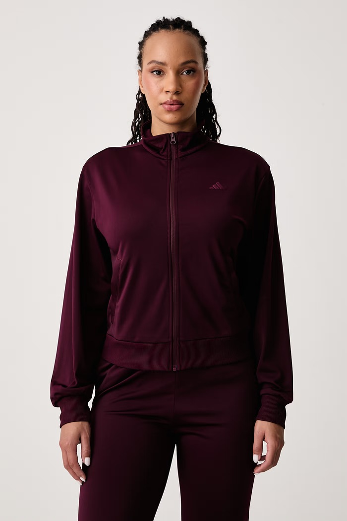 Odzież adidas Komplet dresowy damski Essentials Feelcozy KQ7582 bordowy