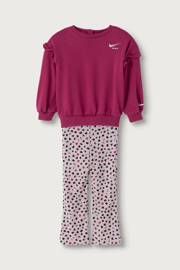 Nike Komplet dresowy niemowlęcy z bawełną różowy 16N294