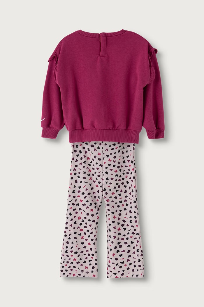 Nike Komplet dresowy niemowlęcy z bawełną 16N294 różowy AW26