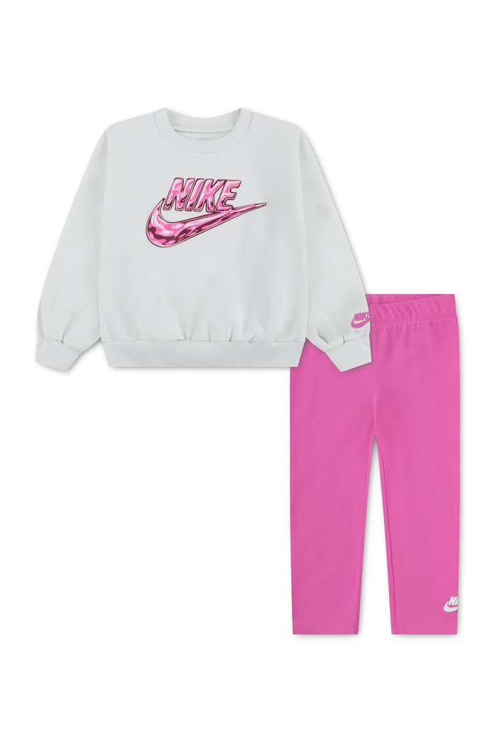 Nike Komplet codzienny dziecięcy z bawełną różowy 36P286