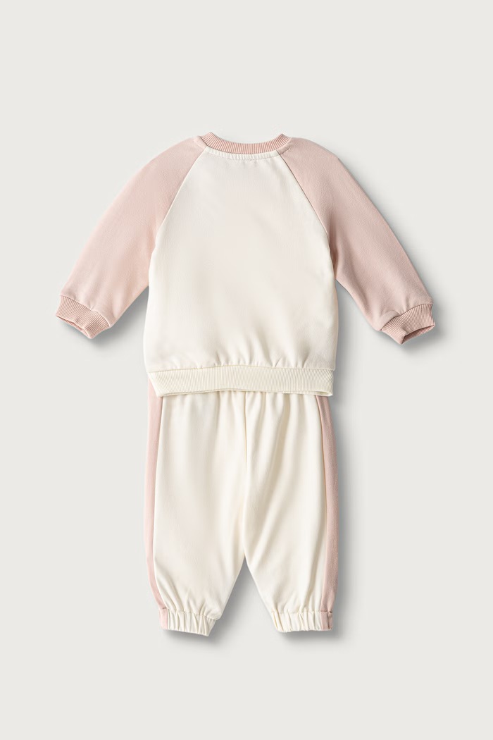 United Colors of Benetton Σετ παιδικό με βαμβάκι 3YWVAK01V.G.W.Seasonal ροζ AW26