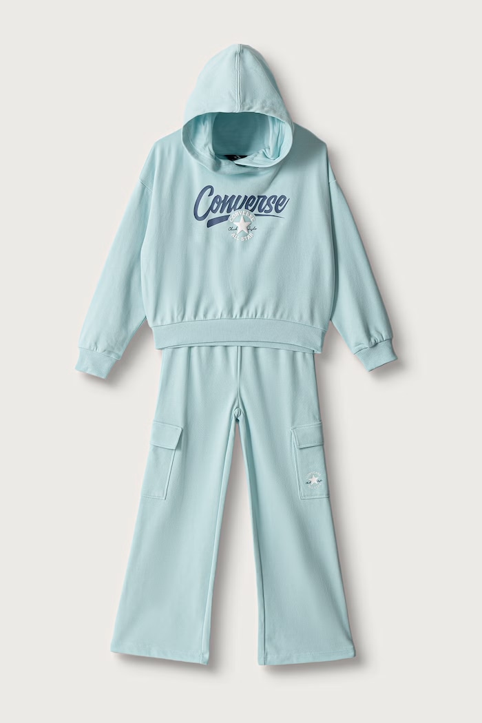Converse Compleu de trening pentru copii cu bumbac albastru 4CJ062